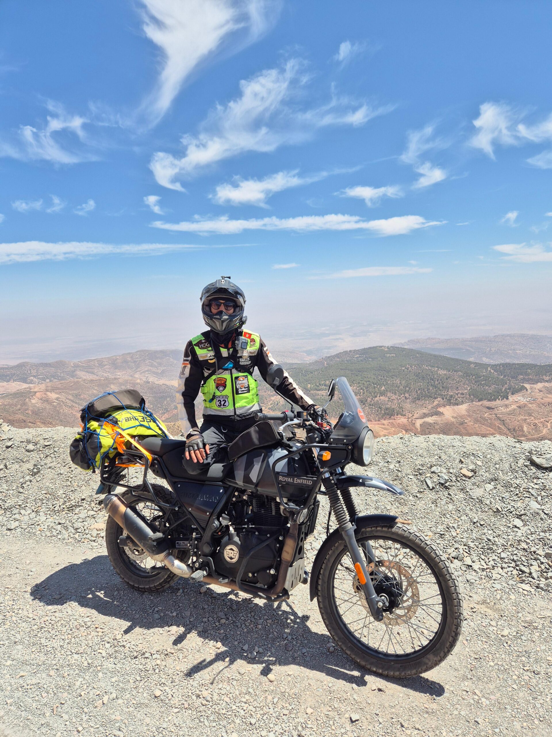 Photo paysage et moto